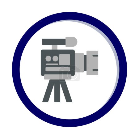 Illustration for Flat simple camera icon vector illustration design - Royalty Free Image