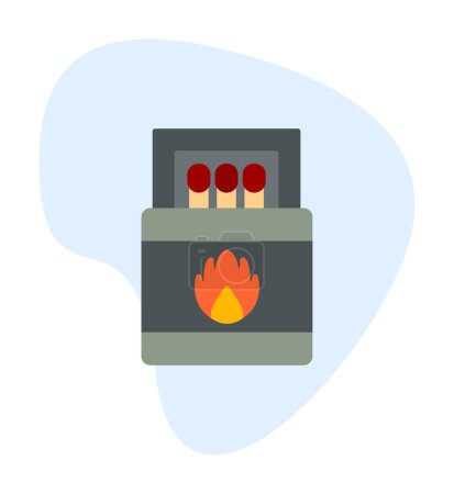 Illustration for Simple flat  Matches icon  illustration - Royalty Free Image