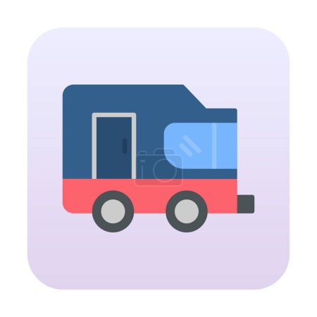 Illustration for Simple Caravan icon  vector illustration - Royalty Free Image