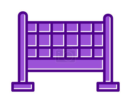 Illustration for Volleyball net icon vector illustration - Royalty Free Image