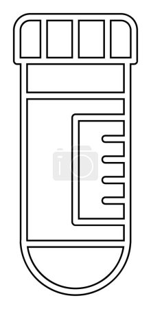 Téléchargez les illustrations : Illustration vectorielle icône moderne tube à essai - en licence libre de droit