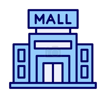 Illustration for Shopping Mall web icon, vector illustration - Royalty Free Image