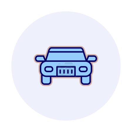Illustration for Car web icon simple illustration - Royalty Free Image