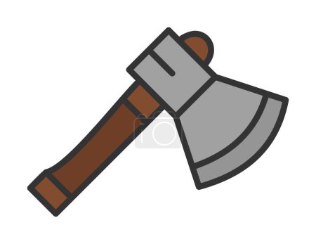 Illustration for Axe. web icon simple illustration - Royalty Free Image