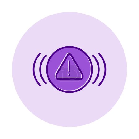 Illustration for Warning sign icon, vector illustration - Royalty Free Image