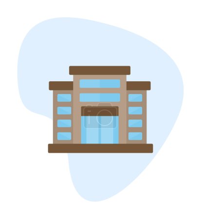Shopping centre icon. Mall building web icon, vector illustration 