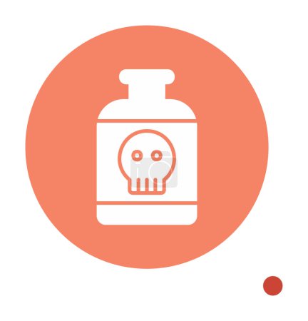 Téléchargez les illustrations : Icône de toxine simple, illustration vectorielle - en licence libre de droit