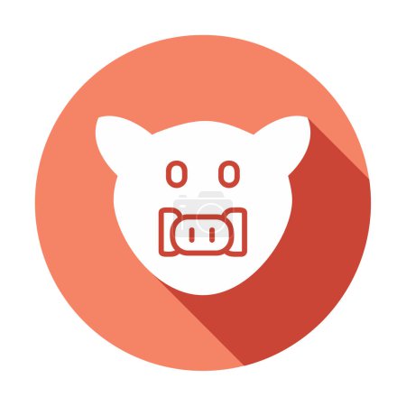 Illustration for Wild boar icon, vector illustration - Royalty Free Image