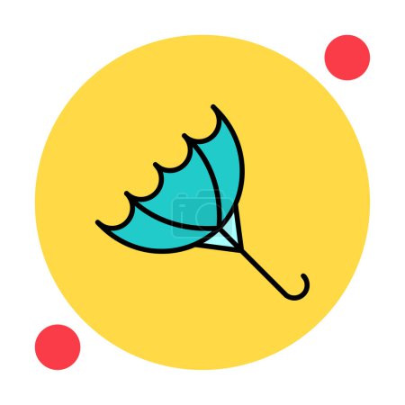 Ilustración de Paraguas icono vector ilustración - Imagen libre de derechos