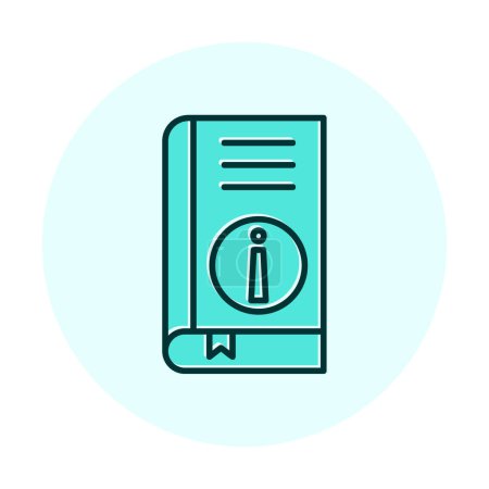 Illustration for Simple Book Information icon, vector illustration - Royalty Free Image