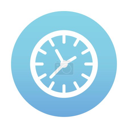 Illustration for Clock icon, vector illustration, time symbol - Royalty Free Image