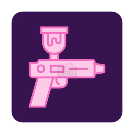 pistolet de pulvérisation icône vectorielle illustration
