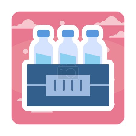 Illustration for Water bottles. web icon simple illustration - Royalty Free Image