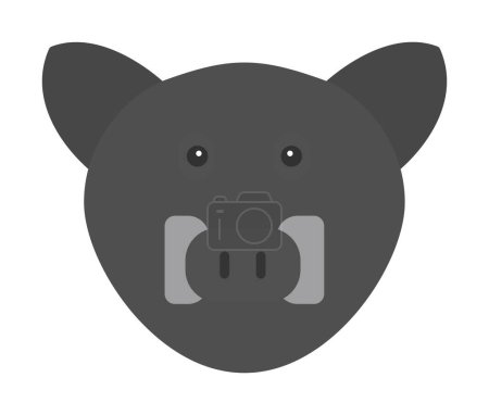 Illustration for Wild boar icon, vector illustration - Royalty Free Image