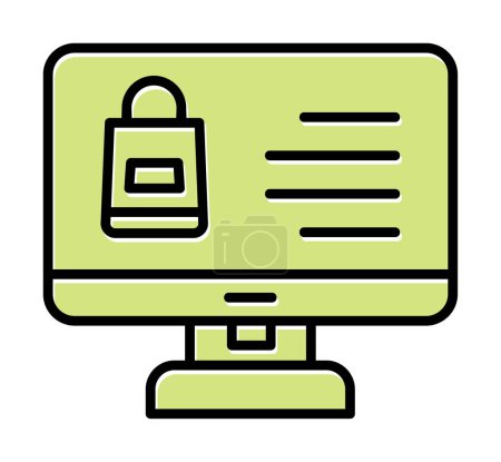 Illustration for Monitor Screen icon, vector illustration - Royalty Free Image