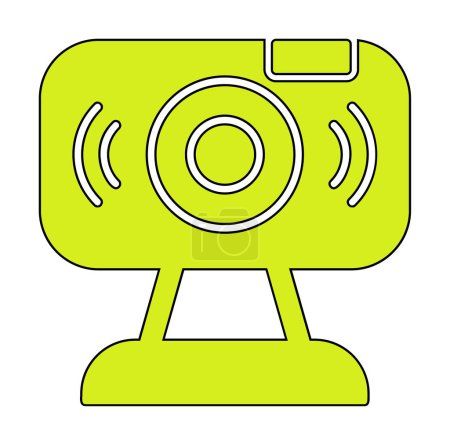 Illustration for Webcam. web icon simple illustration - Royalty Free Image