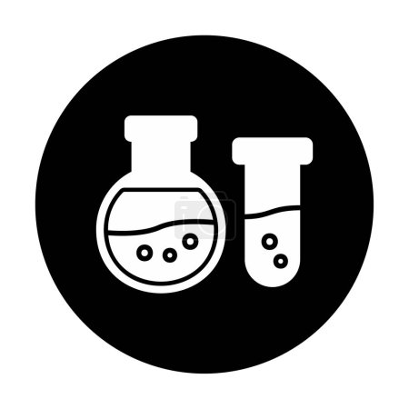Ilustración de Icono de frascos. equipo de laboratorio. ilustración vectorial. - Imagen libre de derechos