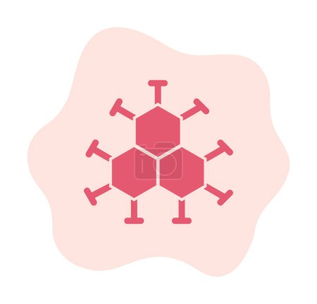 Illustration for Simple molecule icon, vector illustration - Royalty Free Image