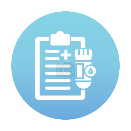 Illustration for Urine Report icon. medical symbol, vector illustration - Royalty Free Image