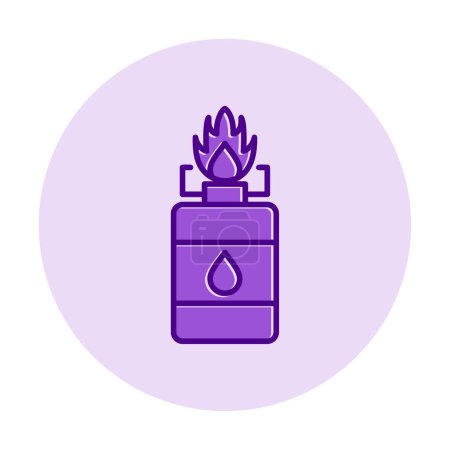 Ilustración de Simple Camping Gas icono vector ilustración - Imagen libre de derechos