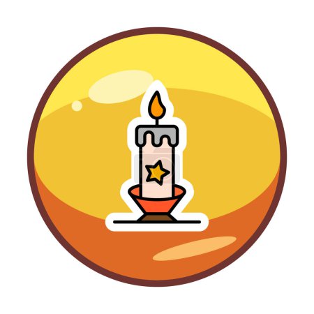 Photo for Candle web icon, vector illustration - Royalty Free Image