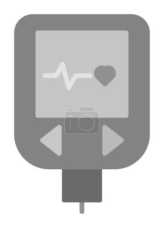 Illustration for Modern  simple Glucometer icon vector - Royalty Free Image