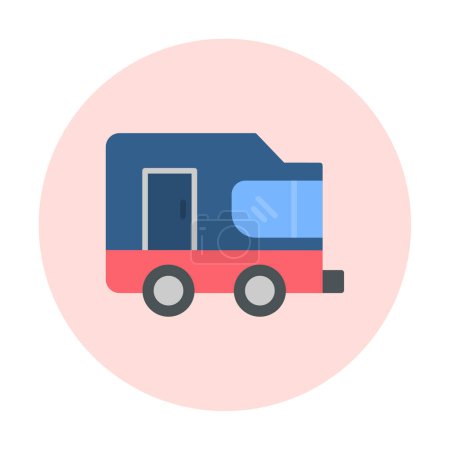 Ilustración de Ilustración simple icono de la caravana vector - Imagen libre de derechos