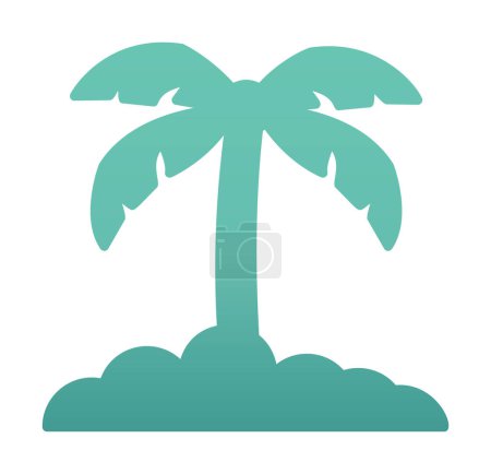 Illustration for Palm tree icon, vector illustration - Royalty Free Image