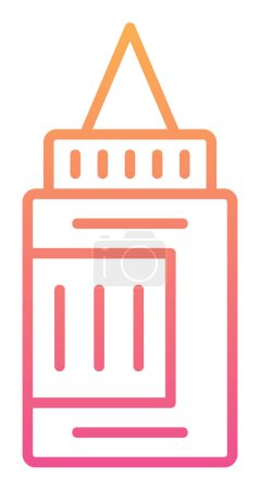 Illustration for Paint tube. web icon vector illustration - Royalty Free Image