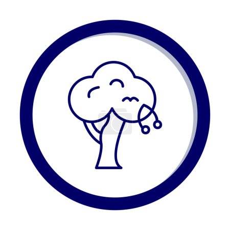 Téléchargez les illustrations : Illustration vectorielle de l'icône web cerisier - en licence libre de droit