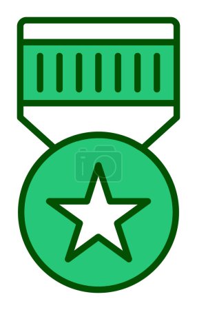 Illustration for Simple Military Badge icon, vector illustration - Royalty Free Image