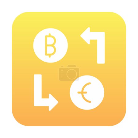 Illustration for Money exchange icon, vector illustration - Royalty Free Image