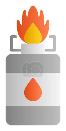 Illustration for Simple Camping Gas  icon vector illustration - Royalty Free Image