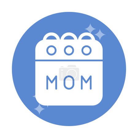 Illustration for Mom calendar event, vector illustration - Royalty Free Image