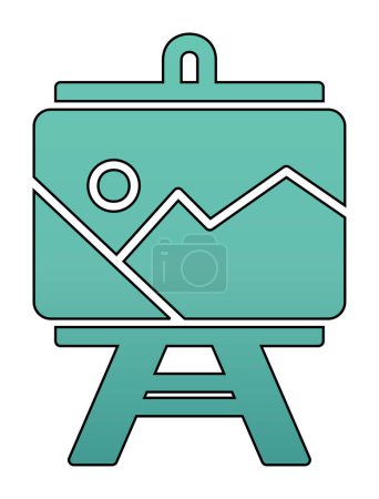 Illustration for Flat simple Painting  icon, vector illustration - Royalty Free Image
