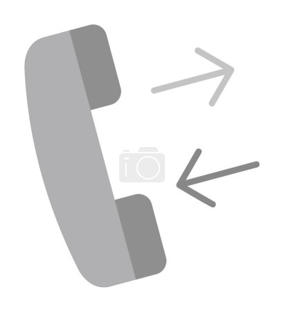 Ilustración de Simple icono de llamada telefónica, diseño de vectores - Imagen libre de derechos