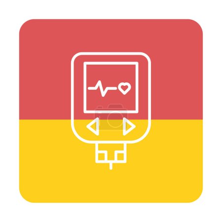 Illustration for Modern graphic  simple Glucometer icon vector - Royalty Free Image