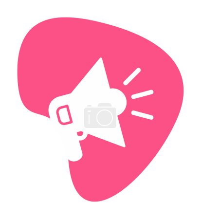 Illustration for Megaphone icon. loudspeaker vector illustration. flat design - Royalty Free Image