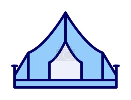 Illustration for Camping Tent icon vector illustration - Royalty Free Image
