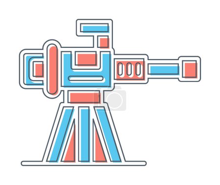 Illustration for Machine gun icon vector illustration - Royalty Free Image