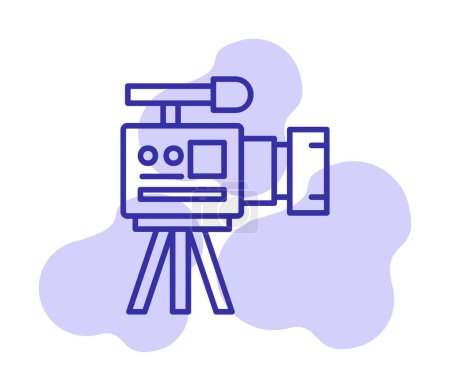 Illustration for Flat simple camera icon vector illustration design - Royalty Free Image