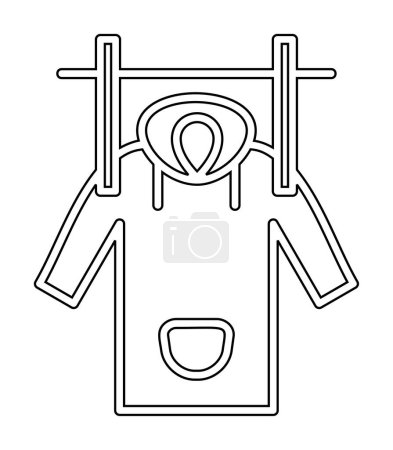 Wet Coat icône web, illustration vectorielle