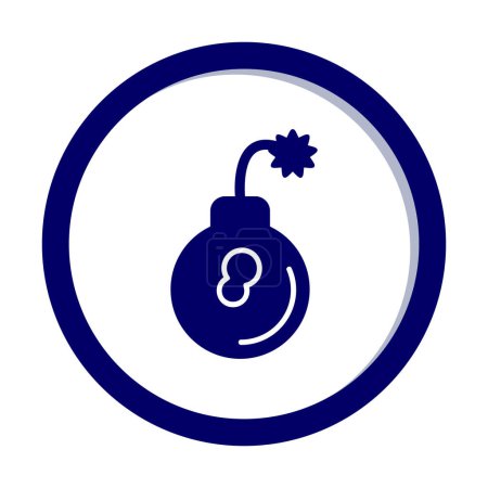 vector illustration of bomb icon