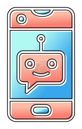 Illustration for Chat icon vector illustration - Royalty Free Image