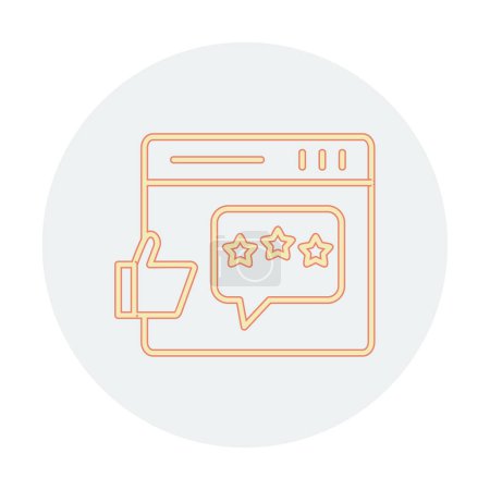Illustration for Simple flat Feedback icon vector illustration - Royalty Free Image
