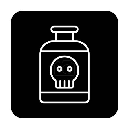 Ilustración de Icono de toxina simple, ilustración de vectores - Imagen libre de derechos