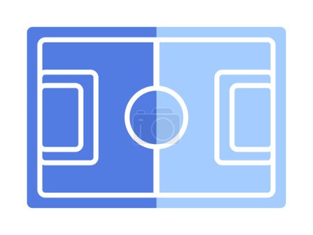 Téléchargez les photos : Icône web terrain de football, illustration vectorielle - en image libre de droit