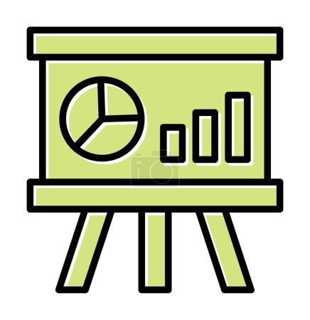 Illustration for Vector illustration of WhiteBoard icon - Royalty Free Image
