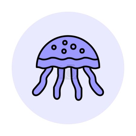 Photo for Jellyfish. web icon simple illustration - Royalty Free Image