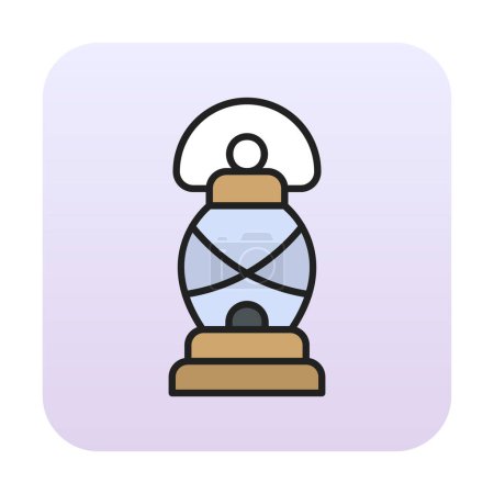 Illustration for Simple flat Hand Lantern icon - Royalty Free Image